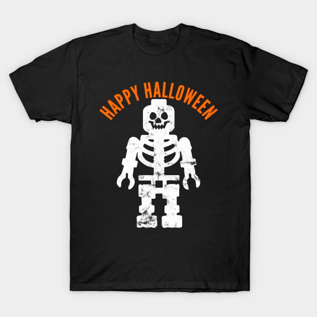 Happy Halloween Skeleton T-Shirt by jdsoudry